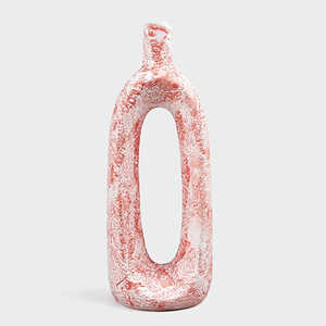 Vase à fleurs creux en céramique corail, petit, de luxe, design floral moderne, fait main, multicolore, pour table ou sol, usage intérieur - Product Image 1