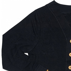 Autumn Winter Knitted <b>Cardigan</b> V-Neck Custom Logos Embroidery Patchwork <b>Sweaters</b> with Button Decoration - Product Image 3