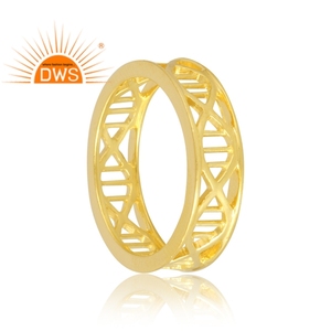 Anillo de Plata de Ley 925 chapado en oro de 18 quilates, joyería fina Demi para mujer, regalo para ella - Product Image 3