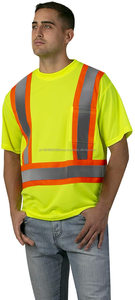 T-shirt de sécurité réfléchissant X au dos, classe 3 ANSI, haute visibilité, manches courtes, avec poches - Product Image 4