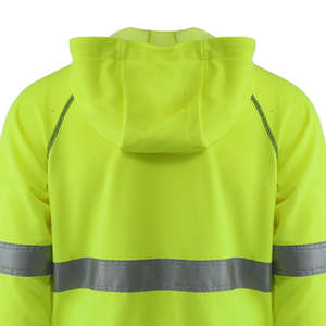 เสื้อฮู้ดสำหรับผู้ชายพิมพ์ลายด้วยซิปและไนลอนสะท้อนแสงและวัสดุโพลีเอสเตอร์ - Product Image 5