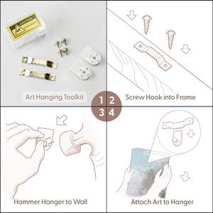 Encadré Toile Impression Mur Art Gris Arbre Branche Silhouette Nature Plantes Illustrations Impressionnisme Scenic Dramatique Noir - Product Image 6