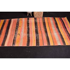Tapis traditionnel en laine marron orange 3.4X8 pieds classique Vintage Design turc Patchwork 10mm peluche Latex Rectangle couloir chambre - Product Image 3