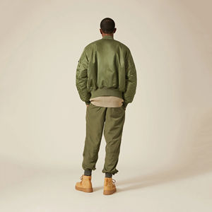 Chaqueta de lana de bombardero vaquero de talla XL para hombre de alta calidad, soporte de lana a prueba de viento, transpirable, con capucha, térmica, precio al por mayor de invierno - Product Image 6