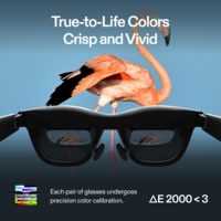 Lunettes XREAL Air 2 Pro AR 46 ° FOV 130 "120Hz HD Display True Colors Cinematic Sound All-Day Comfort Smart AR Glasses