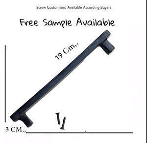 Vente chaude mat noir carré armoire tire pour cuisine chambre salle à manger commode et tiroir matériel qualité placard porte poignées - Product Image 3