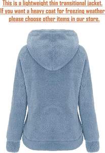 Veste en fausse fourrure de qualité supérieure, à capuche, printemps, automne, mode de transition, manteau fin et mignon - Product Image 3