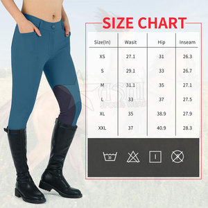 Culotte d'équitation de vente chaude Leggings de cheval Vêtements équestres Collants d'équitation en polyester personnalisés pour femmes - Product Image 6