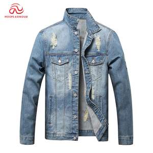 Vestes en jean pour hommes à fermeture éclair et bouton Fournisseur de vestes en jean sur mesure pour hommes du Pakistan - Product Image 1