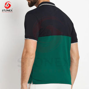 เสื้อโปโลสำหรับผู้ชายเสื้อยืดถักยาวปรับแต่งสีได้ - Product Image 2