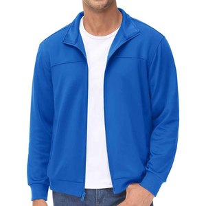 Coupe confortable fermeture éclair avant respirant col montant coupe-vent 2025 Polyester Spandex veste pour hommes vestes pour hommes - Product Image 4
