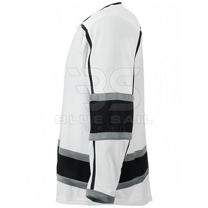 Jersey de Hockey sobre Hielo con Cuello Redondo, Transpirable, Manga Larga, Ropa Deportiva de Entrenamiento en Equipo, Tejido Ligero - Product Image 3