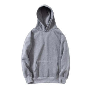 Sweat à capuche surdimensionné pour hommes sweat en coton hiver chaud doublé avec motif solide sweats à capuche pour hommes - Product Image 5