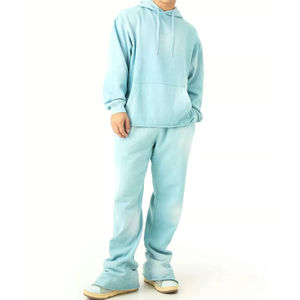 Vêtement de sport d'hiver tendance, sweat à capuche zippé, prix bas, 100% coton molletonné pour homme, tenue de sport décontractée, qualité bon marché - Product Image 1