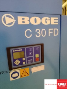 Compresseur à vis à vitesse variable 10HP Boge C 30 FD avec sécheur intégré à vendre - Compresseur d'air - Product Image 2