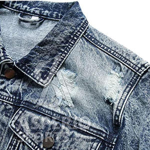 Veste en jean pour homme de style unique Veste en jean sur mesure Personnalisez votre propre logo Veste d'hiver pour homme à vendre - Product Image 3