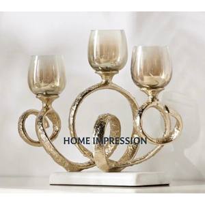 Portavelas de aluminio para decoración del hogar, candelabro decorativo para interiores y exteriores, soportes para velas decorativas para festivales - Product Image 2