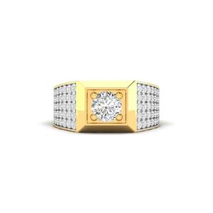 Anillo Solitario de Diamante Corte Redondo Stallion de 1.54 Ct, Color F, Claridad VS, Diamante Cultivado en Laboratorio en Oro de 14K para Compromiso o Fiestas - Product Image 4