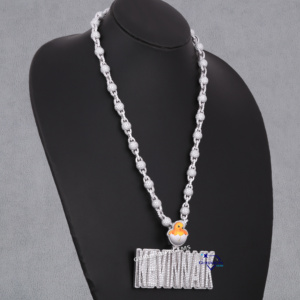 Vente chaude Luxueux Hip Hop Hommes Bijoux 925 En Argent Sterling Moissanite Diamant Colliers Chaîne Pendentif Pass Diamant Testeur - Product Image 2