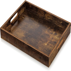 Vente en gros d'assiettes ou plateaux en bois de qualité exportée Plateau de service en bois fait main pour les maisons, les hôtels et les restaurants - Product Image 6