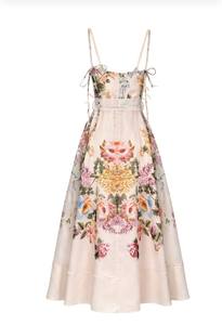 Robe moulante en coton uni avec bretelles, élégante, à nouer aux épaules, ceinturée, fabriquée en Turquie, sur mesure, pour soirées et fêtes, longueur midi, pour femmes, vente en gros - Product Image 1