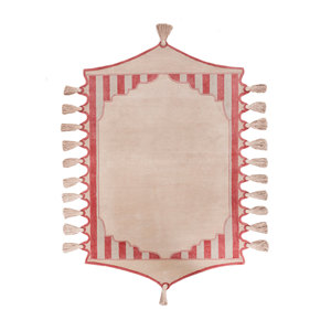 Alfombra de Lana Anudada a Mano Rosa y Morada Jardins Du Monde, Diseño Abstracto para Decoración de Pared-Akwl-9008(Em) de Jaipur Rugs US - Product Image 1