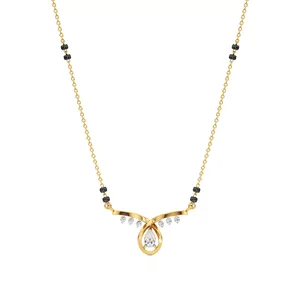 สร้อยคอจี้เพชรทรงวงกลมสุดงดงาม - Product Image 1