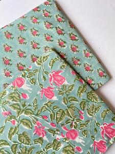 Hand Block Printed 100%Cotton Fabric Handcrafted Jaipur Heritage Traditional Eco Friendly Breathable Block Print Cotton Fabric - Product Image 2