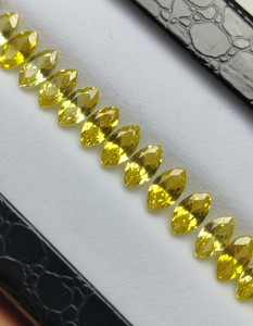 Diamante Sintético Cultivado en Laboratorio, Corte Marquesa, Color Amarillo Fantasía, Claridad VVS-VS, Diamantes Rellenos para Anillo de Compromiso - Product Image 1