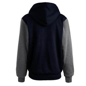 เสื้อฮู้ดแบบสวมศีรษะแขนยาวผ้าฝ้าย100% แห้งเร็วเสื้อฮู้ดแบบมีซิปเก็บอุณหภูมิน้ำหนักเบาสำหรับฤดูหนาว - Product Image 2