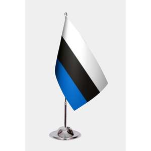 Drapeaux de table estoniens avec impression numérique et mât en aluminium - Product Image 1