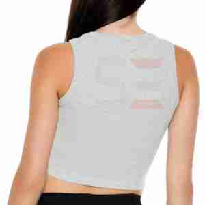 High Quality Ribbed <b>Crop</b> Tank <b>Top</b> for Women Custom Logo Summer Workout Gear for Gym Yoga Quick Dry Breathable Long Knitted - Product Image 5