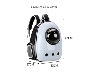 Modèle solide Style classique extensible 16 Lbs Pet Travel Backpack Hard Shell Bubble Zipper Ventilation <span class=keywords><strong>pour</strong></span> chats petits chiens - Product Image 5