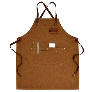 Factory Wholesale <b>Apron</b> Thickened Polyester Cotton Canvas <b>Apron</b> New Household <b>Kitchen</b> <b>Aprons</b> - Product Image 3