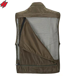 เสื้อกั๊กตกปลามีกระเป๋าเสื้อกั๊กสำหรับช่างภาพทำงานปรับแต่งโลโก้ได้ตามต้องการ - Product Image 3