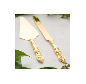 El más exigente mango de latón cuchillo para pasteles cortador de pasteles calidad duradera Servidor de pasteles de la mejor calidad a un precio razonable - Product Image 1