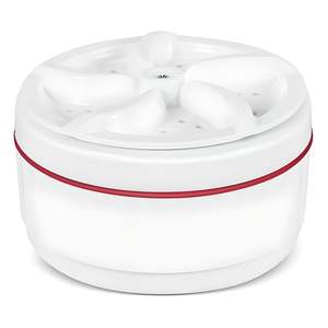 Portable Ultrasonic Travel <b>Washing</b> <b>Machine</b> Mini <b>Top</b>-<b>Loading</b> Semi-Automatic Foldable Stainless Steel Housing Battery Power Source - Product Image 3
