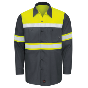 เสื้อแจ็กเก็ตแขนยาว Hi-Vis เสื้อแจ็คเก็ตแขนยาว100% ชั้น1ทำจากโพลีเอสเตอร์สีสะท้อนแสงมองเห็นได้ชัดเจน - Product Image 4