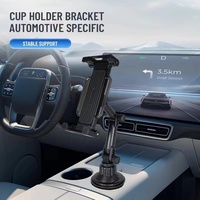 Support de tablette pour porte-gobelet de voiture YH3676, support de tablette pour porte-gobelet de véhicule, camion, iPad, réglable avec base extensible