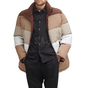 Meilleure vente Veste matelassée en nylon et polyester pour hommes Veste d'hiver sur mesure nouveau design pour hommes - Product Image 3