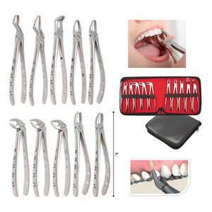 Kit de pinces d'extraction en acier inoxydable de qualité supérieure | Pinces d'extraction dentaire orthodontique Kit chirurgical ensemble de pochettes - Product Image 6