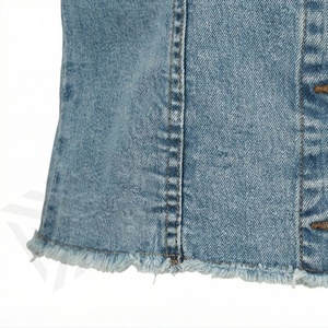 Veste en jean décontractée personnalisée pour hommes, grandes tailles, 100% coton, option logo sur le devant, respirante, veste d'hiver - Product Image 5