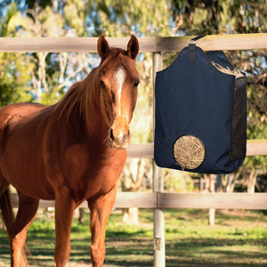 ถุงหญ้าแห้งสำหรับม้าที่ทนทานพร้อมการปิดที่แน่นหนาและวัสดุไนลอนที่ทนต่อการฉีกขาด ถุงใส่หญ้าแห้งอเนกประสงค์สำหรับม้า - Product Image 6