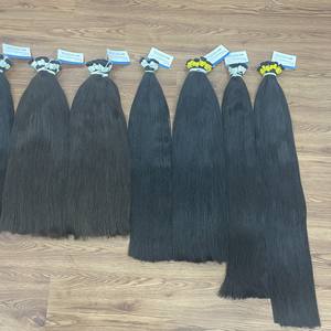 Precio de fábrica Extensiones de cabello a granel negro natural mejor calidad 100% cabello humano vietnamita sin enredos sin desprendimiento Listo para enviar - Product Image 3