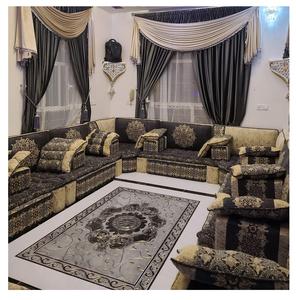 Canapé de style Majlis arabe, design classique, ensemble élégant pour salon, sièges d'angle luxueux, design gain de place - Product Image 1