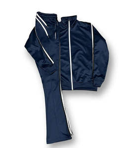 Chaqueta acampanada con cremallera completa, pantalones, chándal personalizado para hombre, conjunto de chándal apilado al por mayor de alta calidad - Product Image 3