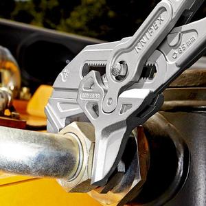 Outil simple Knipex avec pince XL et clé, poignées chromées et revêtement plastique - Product Image 4