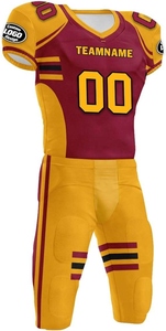 Kit de uniforme de fútbol americano OEM personalizado al por mayor de fábrica, ropa deportiva de poliéster, camisetas de sublimación de calidad Premium - Product Image 5