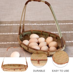 Plateau Tissé en Bambou Rectangulaire avec Poignées-Comptoir de Cuisine Panier de Fruits et de Stockage | Vente en Gros Tienphong 2025 - Product Image 3