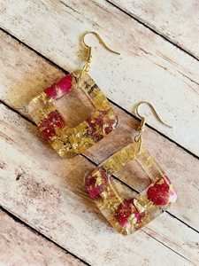 Boucles d'oreilles en résine transparente de style ange, de qualité supérieure, très vendues, personnalisées pour les femmes élégantes avec taille et couleur personnalisées - Product Image 2